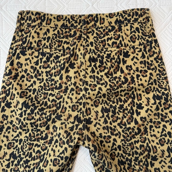 J. Crew Kick Out Crop Leopard Print Pants Size 28 - Picture 8 of 11